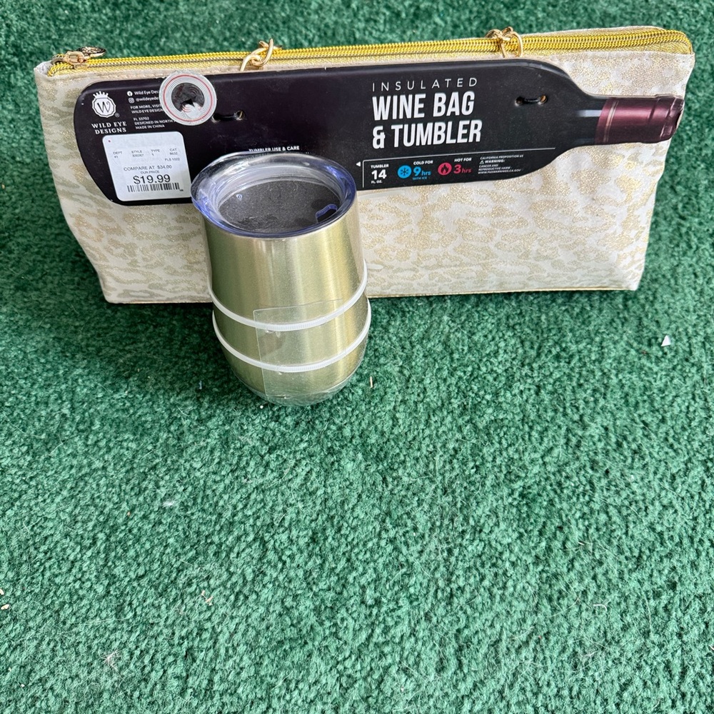 Insulated Wine Bag & Tumbler Set